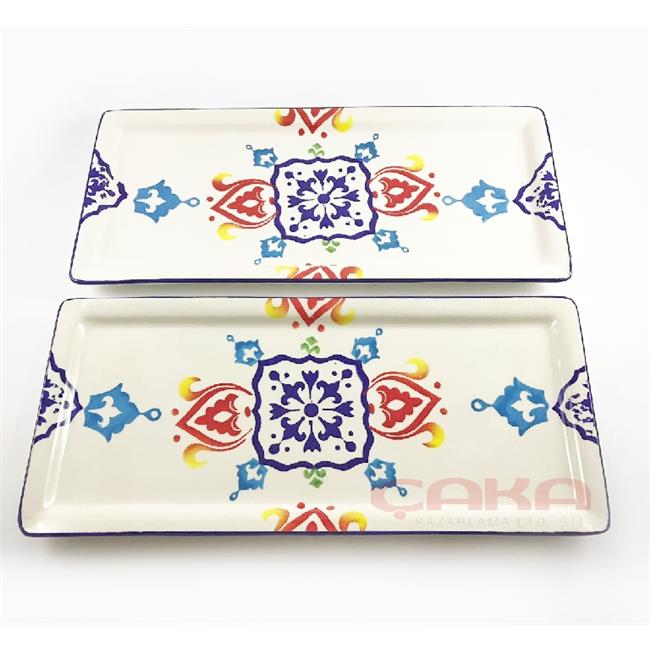 Çaka Pazarlama Toptan Satış Sitesi Saraylı 2�li Baton Tabak 35 cm