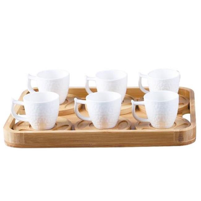 bambu kahve takımı