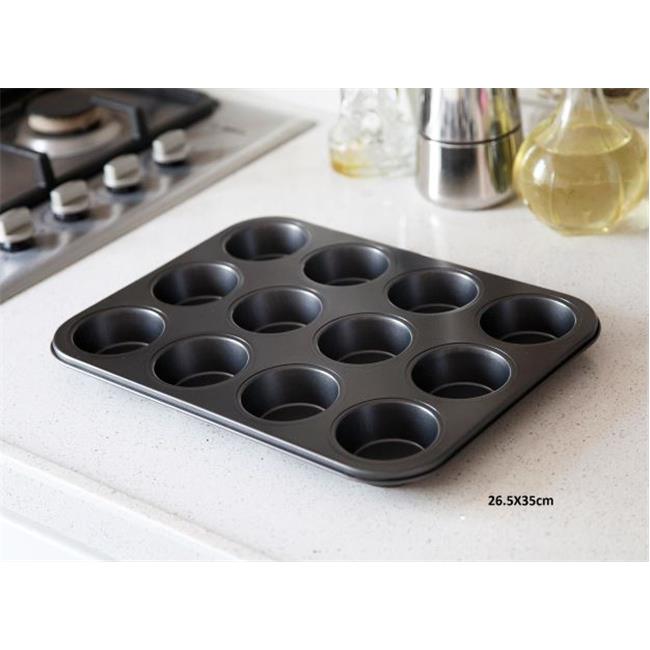 Çaka Pazarlama Toptan Satış Sitesi Gönül Metal 12li Muffin Kalıbı