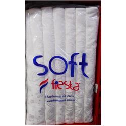 Fiesta 2715 Soft Kadife Jakarlı Havlu 50x90cm 12li -Çeşit-