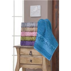 Fiesta 1505 Sena Bukle Jakarlı Havlu 30x50cm 6lı -Çeşit-