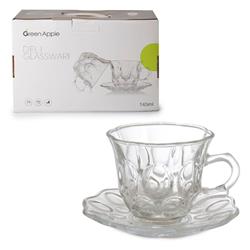 Delisoga CF035/L12 Cam Fincan Çay Seti 145 cc 6lı