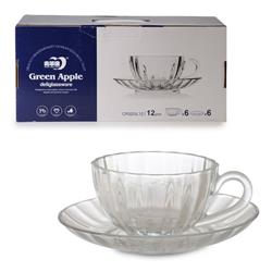 Delisoga CF025/L12 Cam Fincan Çay Seti 140 cc
