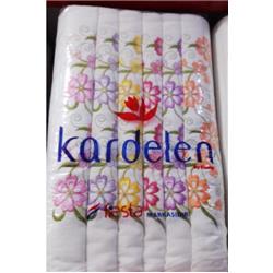 Fiesta 9108 Kardelen Kadife Nakışlı Havlu 50x90cm 12li -Çeşit-