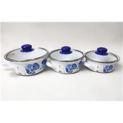 Alev Emaye Pişir Sakla Tencere Seti 9 Parça