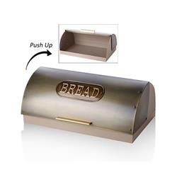 Balsa BLS-7042 Bread Plakalı Oval Sürgülü Ekmeklik Krem