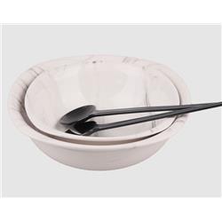 Yns 9901010MER Mermer Desenli Seramik 2'li Salata Kasesi