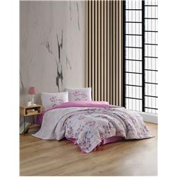 Kristal Ranforce Çift Kişilik Nevresim Takımı Cemre Lila