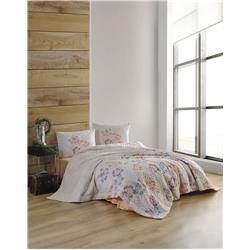 Kristal Ranforce Çift Kişilik Nevresim Takımı Gelincik Turuncu