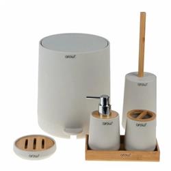Arow TR-3728 Alessia Akrilik 7 Parça Banyo Takımı Krem