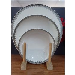 Güral Porselen SATN54YT94064191 Bone 54 Parça Yemek Takımı
