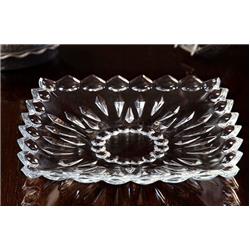 İsfahan 825 Diplomat Cam Kare Servis Tabak Set 17,5cm 6lı
