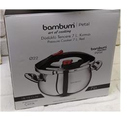 Bambum B4848 Petal Düdüklü Tencere 7Lt