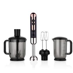 Korkmaz A447-15 Mia Mega Siyah Deluxe Blender Set Rosegold