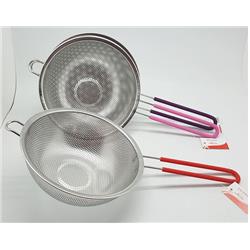 Cemre MTR-1801-70 Silikon Tek Saplı Metal Süzgeç 18cm