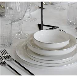 Vadi VF132S Abelia 24 Parça Yemek Takımı Gümüş Yaldızlı