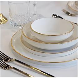 Vadi VF132G Abelia 24 Parça Yemek Takımı Altın Yaldızlı