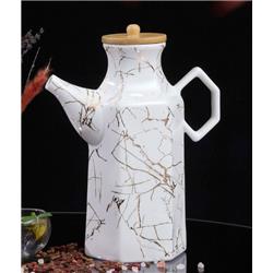 Arow TR-2669 Marble Porselen Yağlık & Sirkelik 880ml