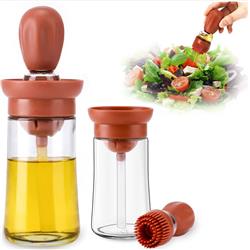 Cemre MTR-2303035 Pratik Hazneli Silikon Damlatmalı Yağ Sos ve Yumurta Fırçalı 200ml