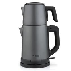 King KCM332 Tea Pro Inox Çay Makinesi Antrasit