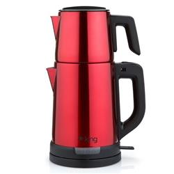 King KCM331 Tea Pro Inox Çay Makinesi Kırmızı