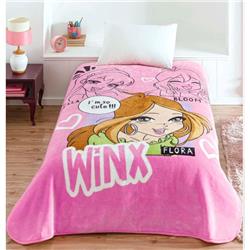 Kristal Winx Girls Club Lisanslı Tek Kişilik Battaniye
