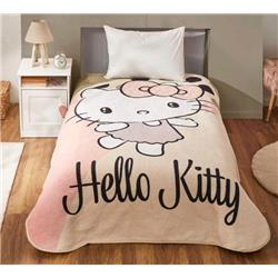 Kristal Hello Kitty Spring Lisanslı Tek Kişilik Battaniye