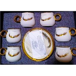 Cemre 2023003 Porselen 6 Kişilik Kahve Fincan Takımı