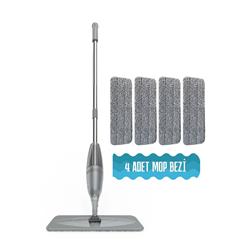 Valletta VLT1318 Vitello Sprey Mop 360 Derece Dönen Su Püskürtmeli Sprey Mop Gri