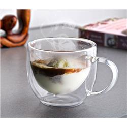 Gönül G3321 Cam Çift Cidarlı Kupa Bardak 300 Ml