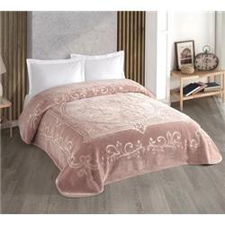 Kristal Embos Tek Kişilik Battaniye S.Kahve