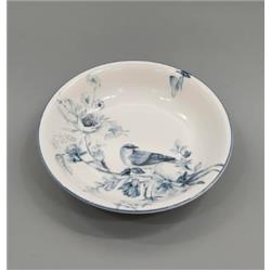 Güral Porselen GBSGR14CKR1891 Mavi Kuş Çukur Tabak 14cm 12li