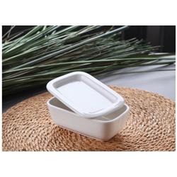 Gönül G3482 Porselen Kapaklı Porselen Saklama Kabı Kavanoz 13,8xx4,5cm