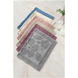 Fiesta 9595 Kardelen Papatya Bukle Jakarlı Paspas Ayak Havlusu 50x70cm 12li -Çeşit-