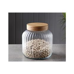 Gönül G3865 Bambu Kapaklı Cam Kavanoz Saklama Kabı 3000ml