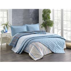 Kristal Casual Çift Taraflı Nevresim Takımı 7 Parça Gelin Seti Turkuaz - Mint