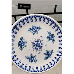 Güral Porselen GBSEO25DUR1654 Düz Tabak 25cm 12li