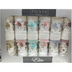 Fiesta 2005 Elit Neva Soft Kadife 3D Nakışlı Analı Kızlı Havlu 30x50cm 6lı - 50x90cm 6lı -Çeşit-