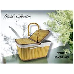 Gönül G3807 Bambu Piknik Sepeti