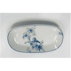 Güral Porselen GBSEO19KYR1891 Mavi Kuş Kayık Tabak 19cm 12li