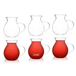 Cambu 1905 Tombig Borosilikat Kulplu Çay Bardak 180ml 6lı