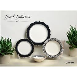 Gönül G4540 Porselen 24 Parça Yemek Takımı