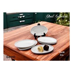 Gönül G4010 Porselen Oval Tabak 10x16 cm