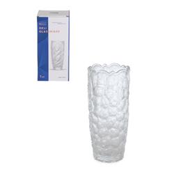 İpek DSHP122-1 Kurdele Desen Cam Vazo 17x7cm