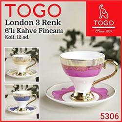 Togo 5306 London 6 Kişilik Kahve Fincan Takımı