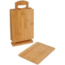 Cemre MTR-2412768 Bambu Standlı Kesme Tahtası 5 Parça