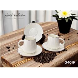 Gönül G4019 Porselen 6 Kişilik Kahve Fincan Takımı