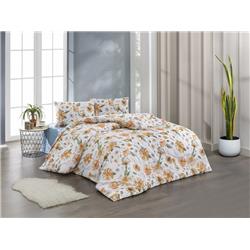 Kristal Ranforce Çift Kişilik Nevresim Takımı Narin Somon