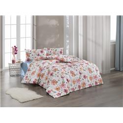 Kristal Ranforce Çift Kişilik Nevresim Takımı Narin Pembe