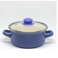 Piyer Emaye Mini Tencere 14 cm -Renkli-